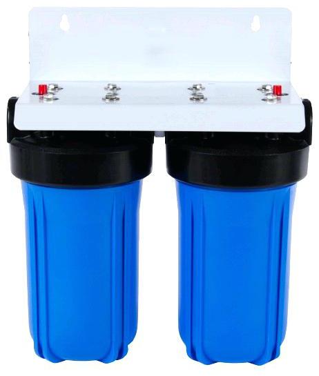 картинка Магистральный 2-ой фильтр для холодной воды 10L большой производительности с картриджем- 1 (синяя колба) от магазина Пермская Тепловая компания