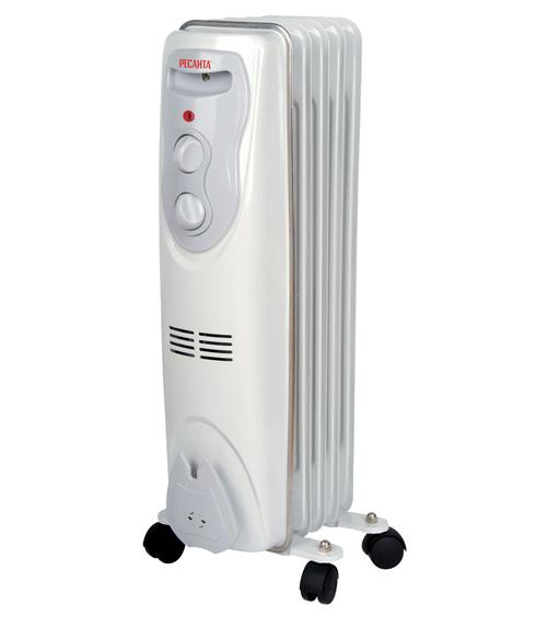 картинка Масляный радиатор Ресанта ОМ-5Н (1 кВт) от магазина Пермская Тепловая компания