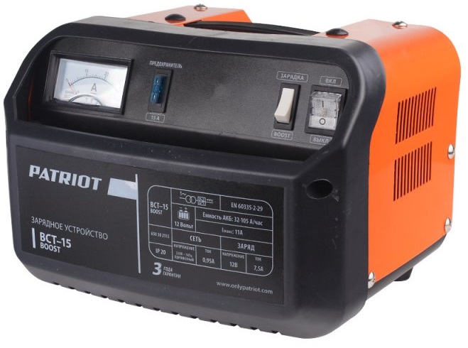 картинка Заряднопредпусковое устройство PATRIOT BCT-15 Boost от магазина Пермская Тепловая компания